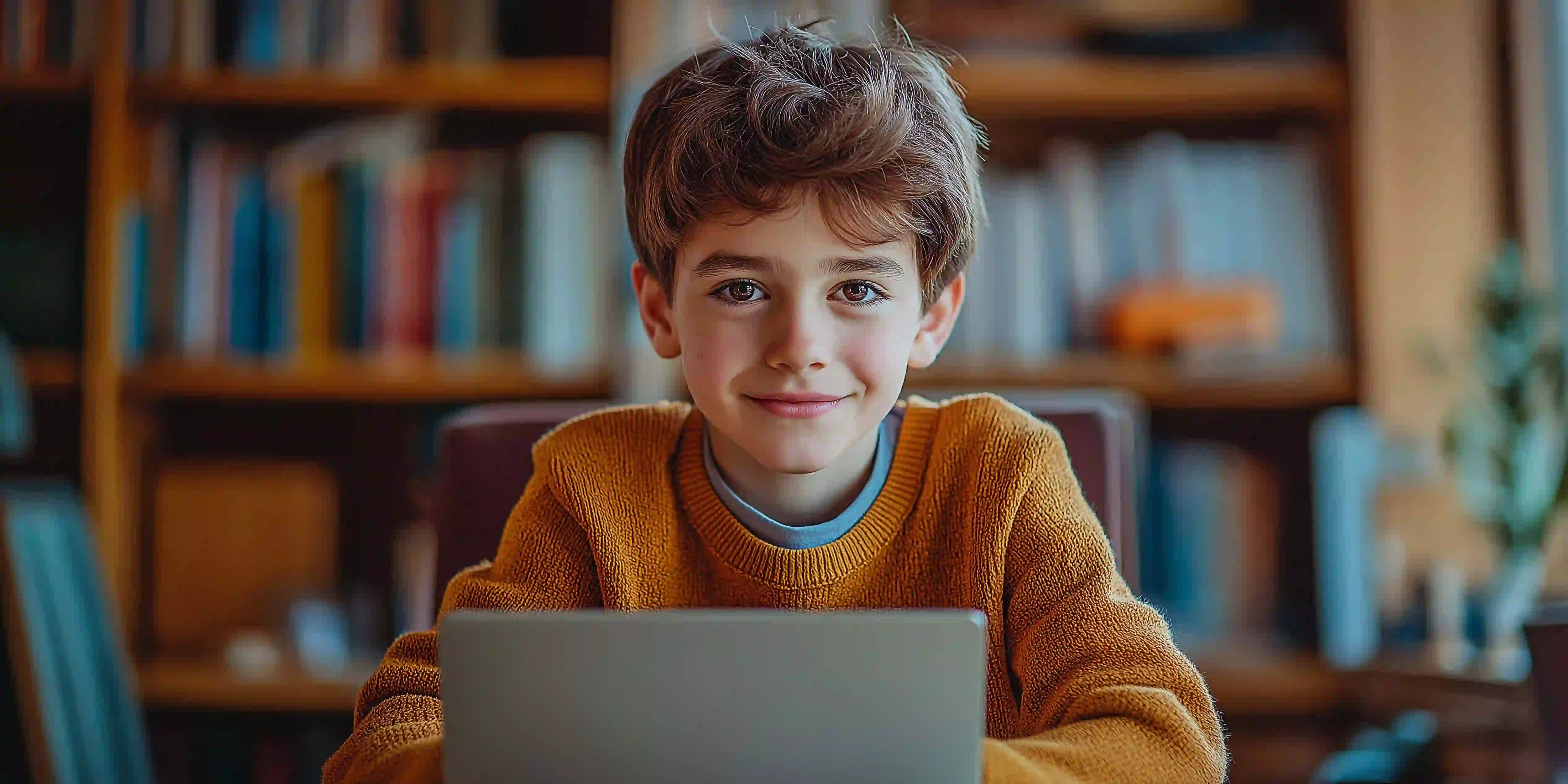 An NCEA Level 1 student studying during an online French tutoring session