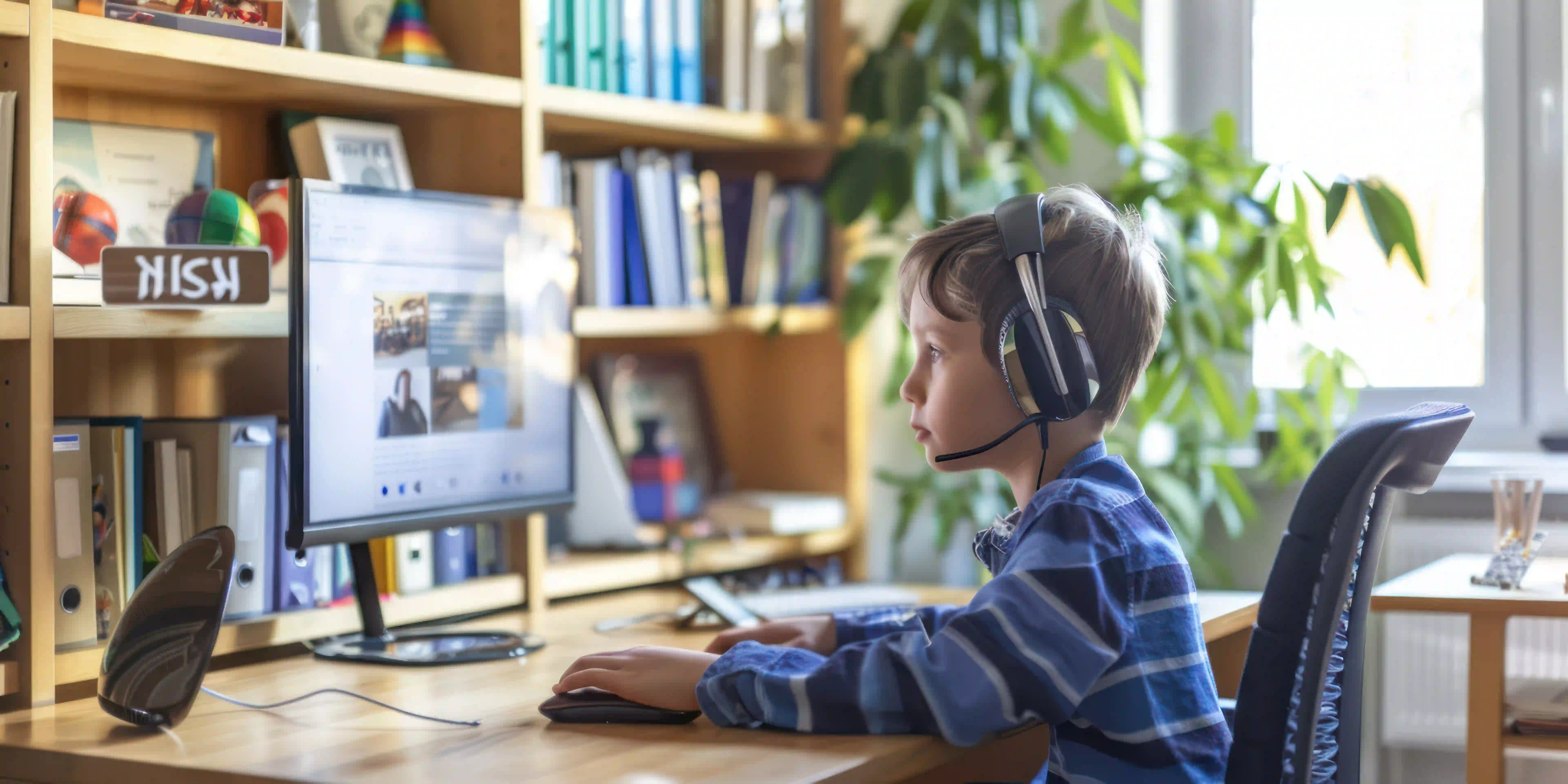 An NCEA Level 2 student studying during an online English tutoring session