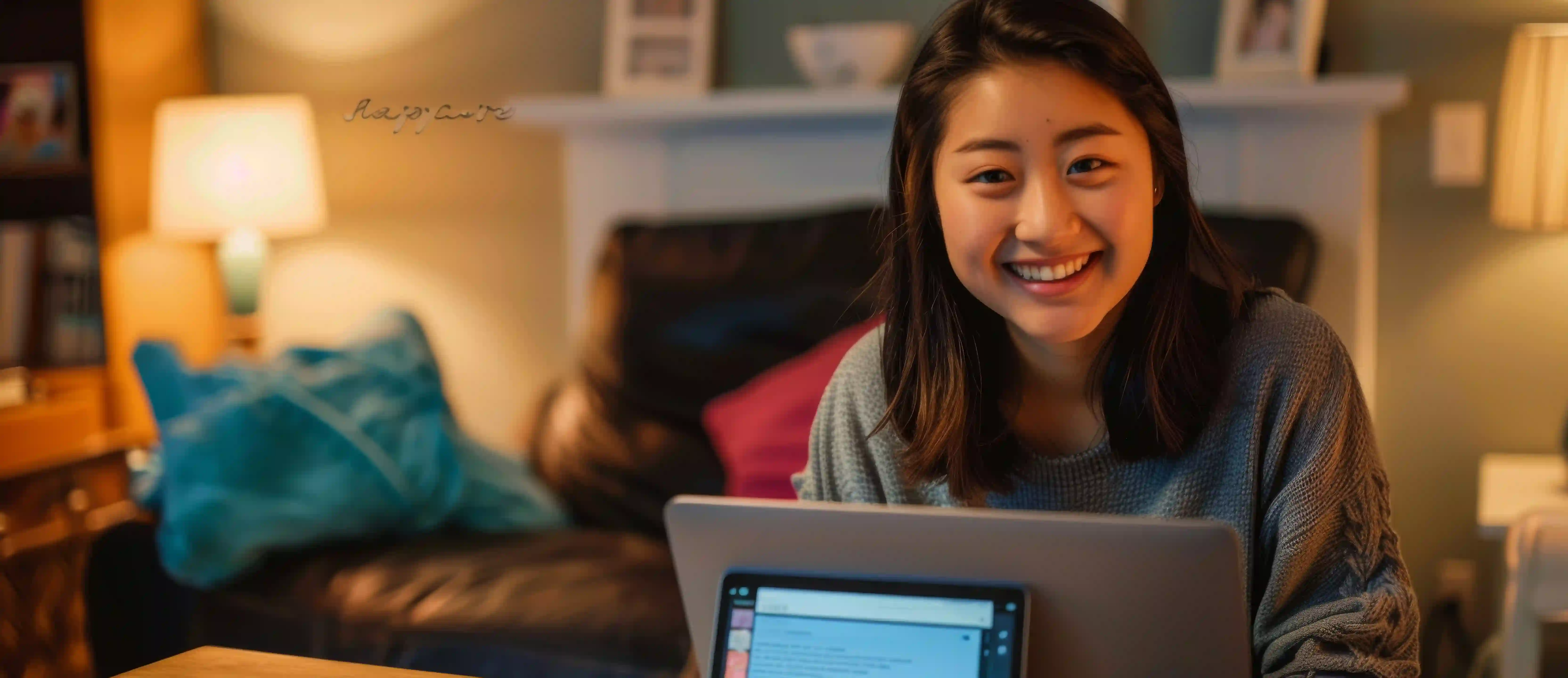 A Singapore student in a video call with their online Chemistry tutor