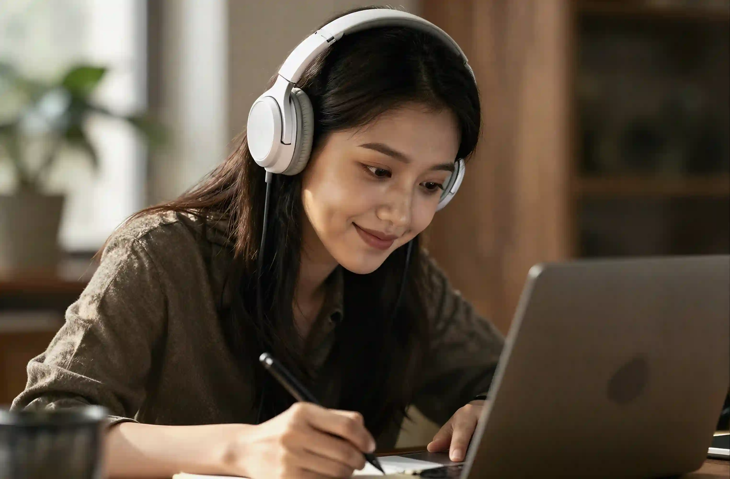 A Singapore student in a video call with their online Geography tutor