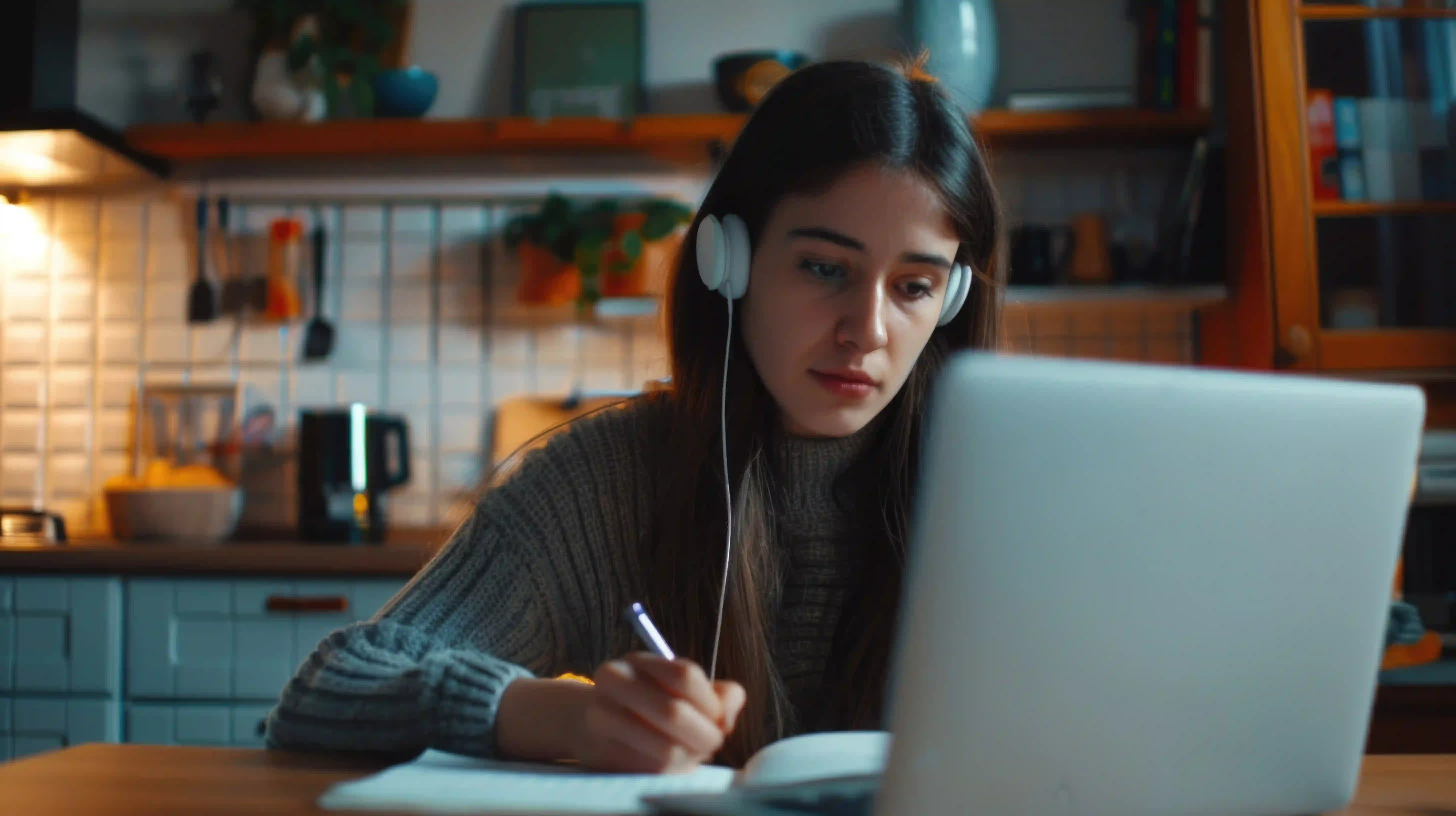 A Singapore student in a video call with their online Literature in English tutor