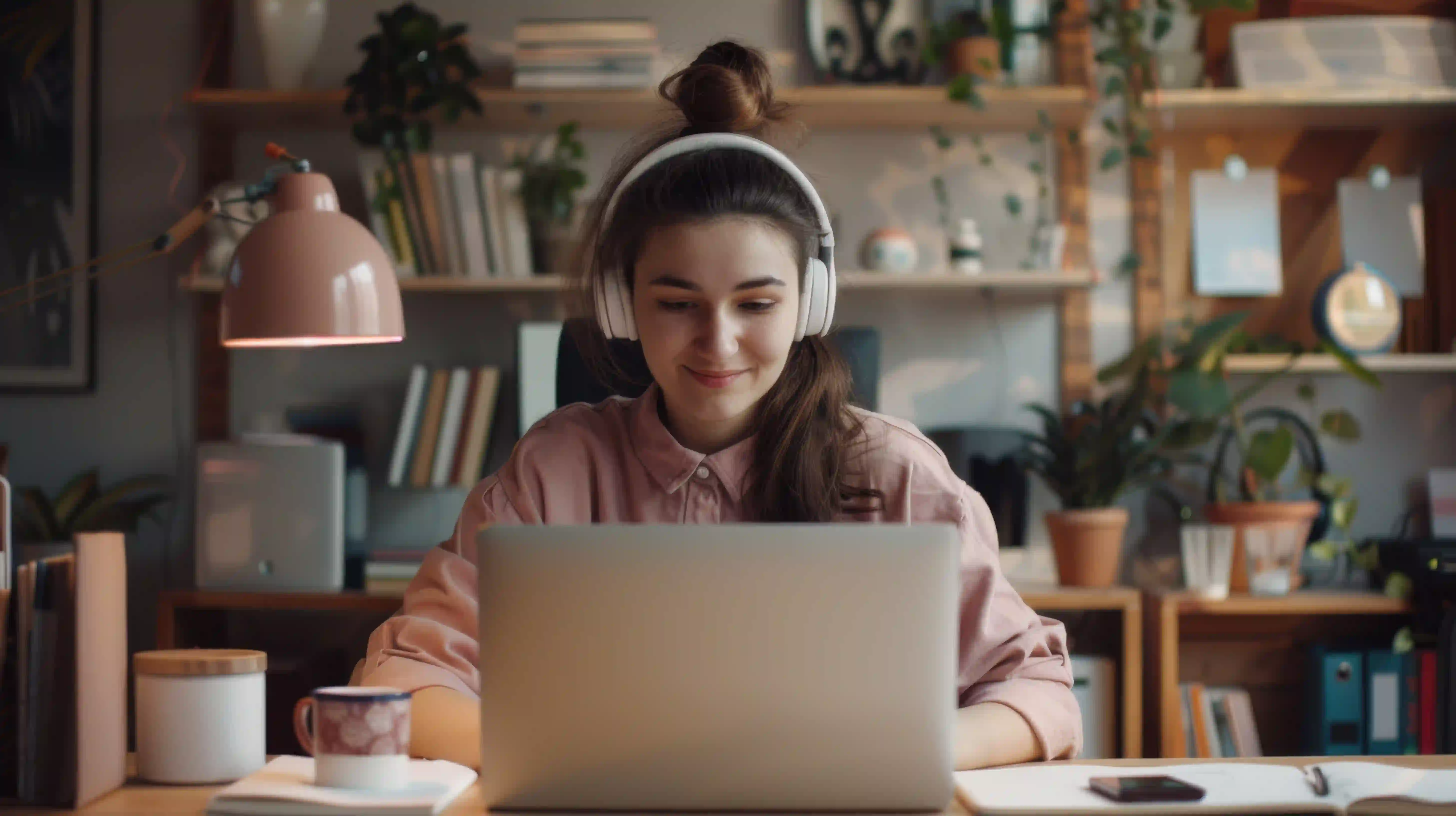 A Singapore student in a video call with their online Psychology tutor