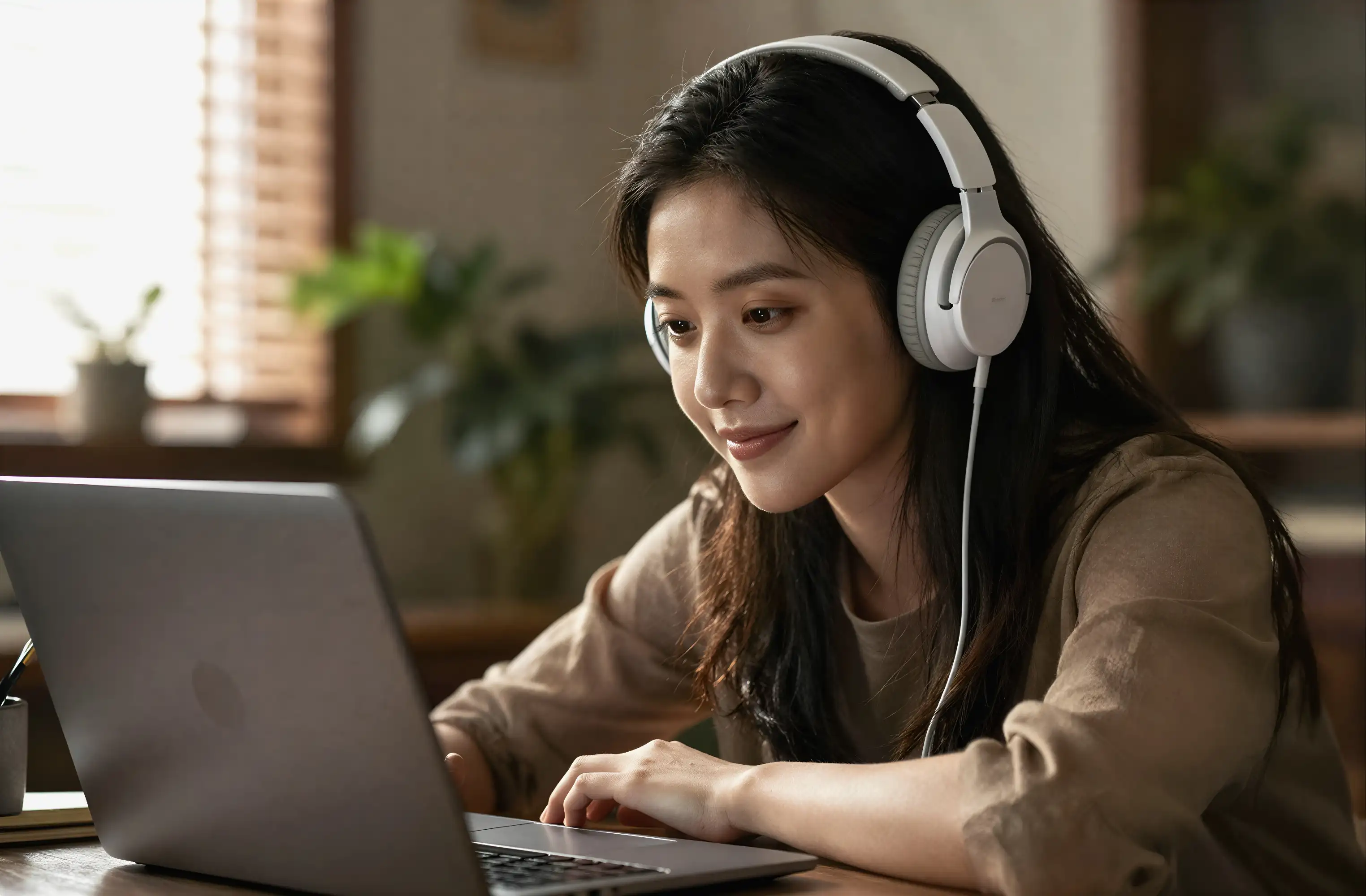 A Singapore student in a video call with their online Social Studies tutor